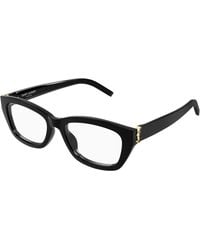 Saint Laurent - Sl M153 Opt 001 Optical Frames Acetate Transparent Cat Eye - Lyst