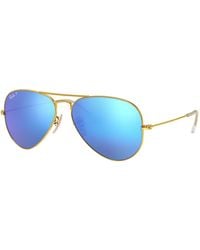Ray-Ban - Rb3025 Aviator Large Metal Sunglasses, Gold/grey Gradient, 62 Mm - Lyst
