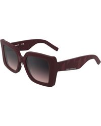 KARL LAGERFELD - Kl6203S 601 Sunglasses Acetate Squared Normal Shaded - Lyst