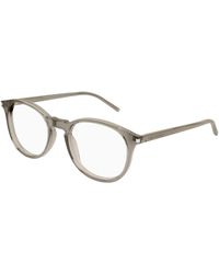 Saint Laurent - Sl 106 025 Optical Frames Acetate Transparent Round - Lyst