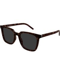 Saint Laurent - Sl M146 002 Sunglasses Acetate Squared - Lyst