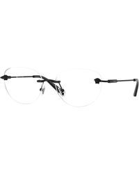 Versace - Ve1305 1261 Optical Frames Metal Transparent Round Normal - Lyst