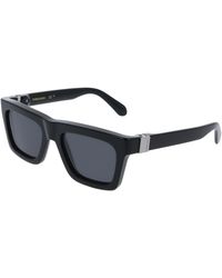 Ferragamo - Sf2071S 001 Sunglasses Acetate Squared Normal - Lyst