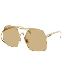 Miu Miu - Mu A55S 5Ak10R Sunglasses Steel Squared Normal - Lyst