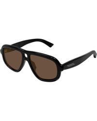 Bottega Veneta - Bv1494S 001 Sunglasses Acetate Pilot - Lyst