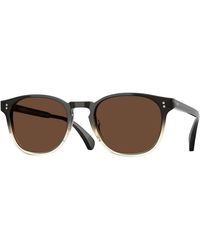 Oliver Peoples - Ov5298Su Finley Esq. Sun (U) 1748An Sunglasses Acetate Round Polarized - Lyst