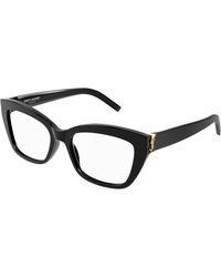 Saint Laurent - Sl M117 001 Optical Frames Acetate Cat Eye "Antiriflesso" - Lyst