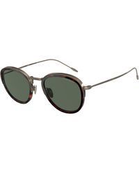 Giorgio Armani - Ar6068 319871 Sunglasses Metal Round Normal - Lyst
