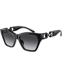 Emporio Armani - Ea4203U 50178G Sunglasses Acetate Cat Eye Normal Shaded - Lyst