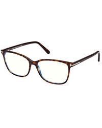 Tom Ford - Ft5842-B 052 Optical Frames Acetate Squared Normal - Lyst