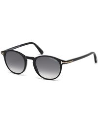 Tom Ford - Ft0539 Andrea-02 01B Sunglasses Acetate Round Normal Shaded - Lyst