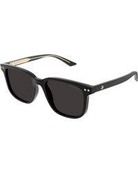 Montblanc - Mb0258Sa 001 Sunglasses Acetate Squared - Lyst