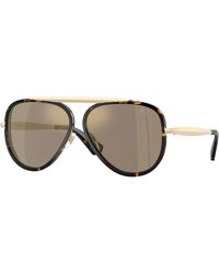 Burberry - Be3176 11095A Sunglasses Metal Pilot Mirror - Lyst
