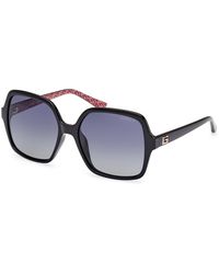 Guess - Gu7921-H 01D Sunglasses Injected Smoke Squared Polarized - Lyst