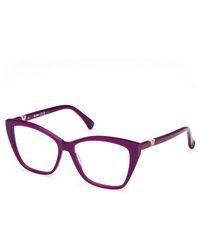 Max Mara - Mm5036 081 Optical Frames Acetate Squared Normal - Lyst
