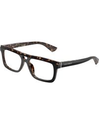 Dolce & Gabbana - Dg3431 3403 Optical Frames Acetate Squared Normal - Lyst