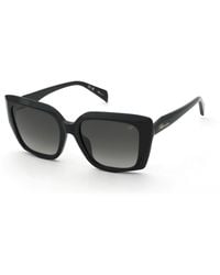 Blumarine - Sbm241S 700 Sunglasses Acetate Smoke Squared Normal Nuanced - Lyst