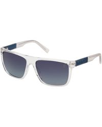 Timberland - Tb00005 26D Sunglasses Injected Smoke Squared Polarized - Lyst