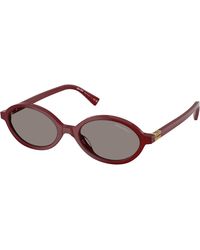 Miu Miu - Mu 04Zs 21I80Q Sunglasses Acetate Round Normal - Lyst