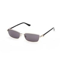 Guess - Gu00290 32A Sunglasses Metal Smoke Squared Normal - Lyst