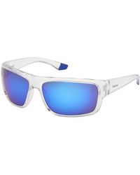 Timberland - Tb00067 26D Sunglasses Injected Smoke Squared Polarized - Lyst