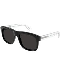 Saint Laurent - Sl 558 001 Sunglasses Acetate Squared Normal - Lyst