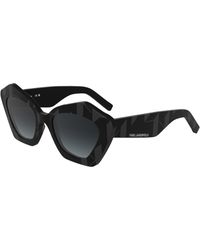 KARL LAGERFELD - Kl6199S 001 Sunglasses Acetate Squared Normal - Lyst
