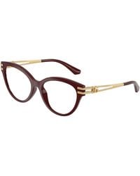 Dolce & Gabbana - Dg5116 3091 Optical Frames Injected Transparent Cat Eye Normal - Lyst