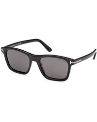 Tom Ford - Ft1179 Barron 01D Sunglasses Acetate Smoke Squared Polarized - Lyst