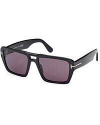 Tom Ford - Ft1153 Redford 01A Sunglasses Acetate Smoke Squared Normal - Lyst