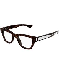 Saint Laurent - Sl 789 Jacques Opt 002 Optical Frames Acetate Transparent Squared - Lyst