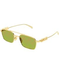 Gucci - Gg1804S 002 Sunglasses Metal Squared - Lyst
