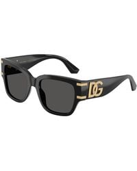 Dolce & Gabbana - Dg4563 501/87 Sunglasses Acetate Squared Normal - Lyst