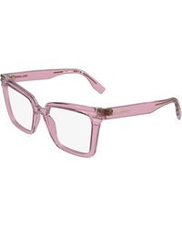 KARL LAGERFELD - Kl6240 601 Optical Frames Acetate Squared Normal - Lyst