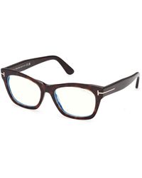 Tom Ford - Ft6131-B 052 Optical Frames Acetate Squared Normal - Lyst