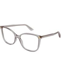 Gucci - Gg0026O 018 Optical Frames Acetate Transparent Cat Eye - Lyst