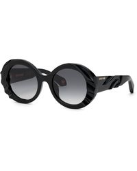 Roberto Cavalli - Src010V 700 Sunglasses Acetate Round Normal Shaded - Lyst