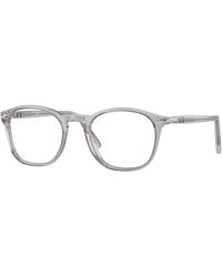 Persol - Po3007V 309 Optical Frames Acetate Transparent Squared Normal - Lyst