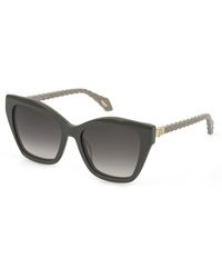 Just Cavalli - Sjc175 06Nt Sunglasses Acetate Smoke Butterfly Normal Nuanced - Lyst