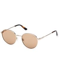 Guess - Gu00237 32E Sunglasses Metal Round Normal - Lyst