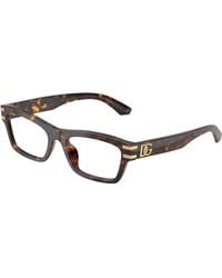 Dolce & Gabbana - Dg3454 502 Optical Frames Acetate Transparent Squared Normal - Lyst