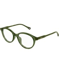 Chloé - Ch0316Oa 003 Optical Frames Acetate Transparent Round - Lyst