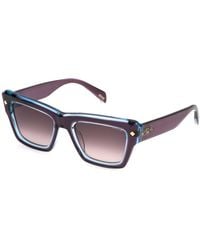 Police - Splp48 New Dawn 2 0J60 Sunglasses Acetate Squared Normal Shaded - Lyst