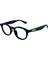 Bottega Veneta - Bv1339Ok 001 Optical Frames Acetate Transparent Round - Lyst