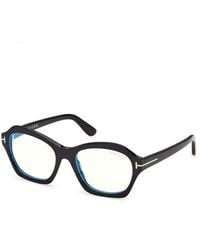 Tom Ford - Ft6193-B 52 Optical Frames Acetate Geometric Normal - Lyst