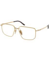 Prada - Pr C52V 7Oe1O1 Optical Frames Metal Squared Normal - Lyst