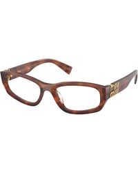 Miu Miu - Mu 04Yv 26E1O1 Optical Frames Acetate Geometric Normal - Lyst