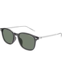 Montblanc - Mb0445Sa 003 Sunglasses Injected Squared - Lyst