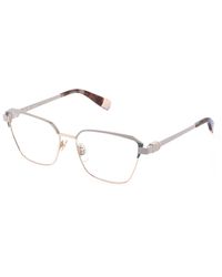 Furla - Vfu995 033M Optical Frames Metal Squared - Lyst