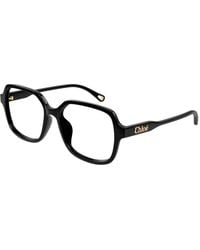 Chloé - Ch0277Oa 001 Optical Frames Acetate Transparent Squared - Lyst